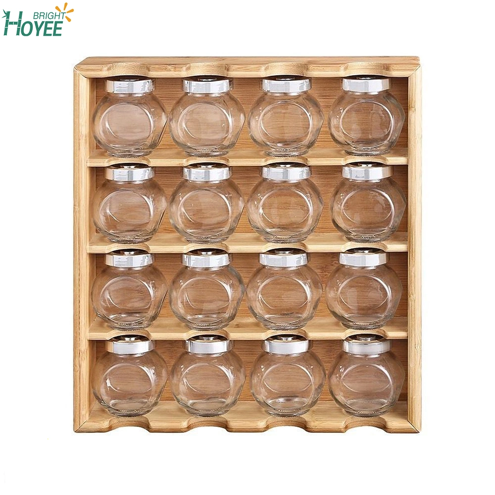 Spice Rack Organizer 4 Tier Wall Mounted Seasoning Storage for Pantry and Kitchen