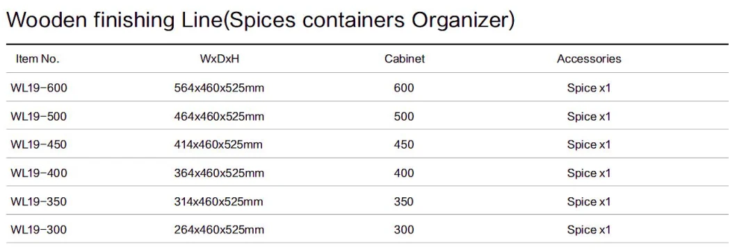 Kitchen Storage Organizer Multipurpose Drawer Spices Containers Organizer